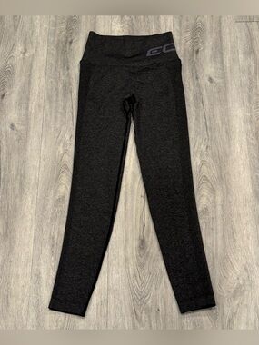 ECHT Athletic Charcoal Grey High-Rise Seamless Scrunch Yoga Leggings
